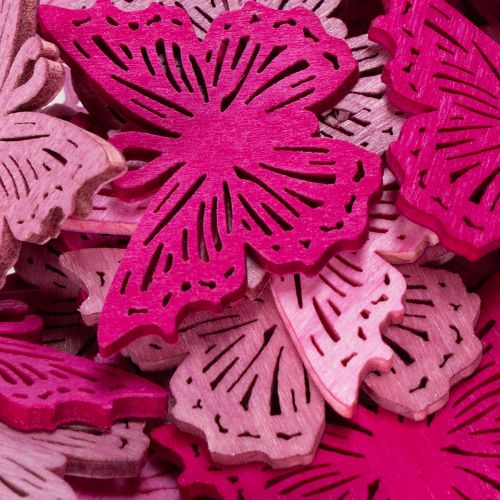 Artikel Dekorative sommerfugle-scatterelementer til forårslignende bord- og skålarrangementer, 4 cm, 72 stk.