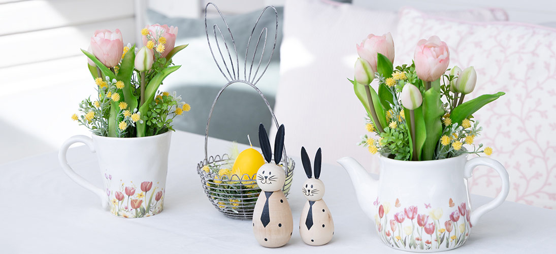 Dekorative figurer kaniner & kyllinger
