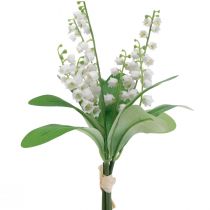 Artikel Dekorative Liljekonval Kunstige Forårsblomster Hvid 31cm 3stk