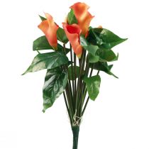 Artikel Calla Lily Abrikos Calla Kunstige Blomster Orange Eksotisk 44cm