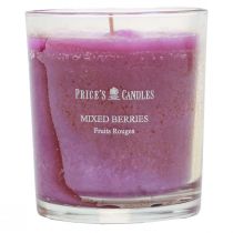Artikel Duftlys i glas sommer duft bær mix lilla H8cm