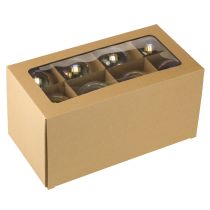 Artikel Julekugler i glas, iriserende, klare, 7,5 cm, 12 stk.