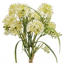 Artikel Kunstige blomster hvid allium dekoration prydløg 34cm 3 stk i bundt