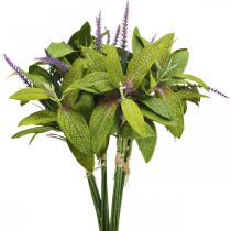 Artikel Kunstig salvie bundt, silke blomster, salvie grene kunstig viol L26cm 4 stk.