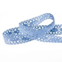 Artikel Blondebånd jeans blå dekorative bånd smykkebånd B18mm L20m
