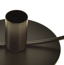 Artikel Lysestage metal sort dekorativ ring til stående Ø35cm