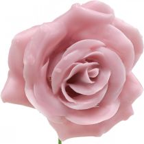 Artikel Voksroser dekorative roser voksrosa Ø8cm 12stk