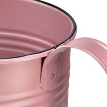 Artikel Dekorativ vandkande pink metal plantekasse Ø13,5cm H12,5cm