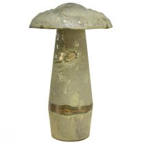 Artikel Dekorativ svampe metal efterårsgrøn rust vintage 30cmx50cm