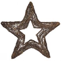 Artikel Dekorative stjerner til ophængning af pilestjerner natur 48cm 2stk