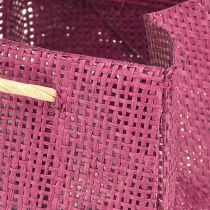 Artikel Gavepose med hanke i bordeaux pink 10,5cm 8 stk