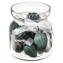 Artikel Glaskegler til ophængning af juledekoration glas grøn mat Ø10cm 18 stk i glas