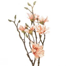 Artikel Magnolia gren med 6 blomster kunstig magnolia laks 84cm