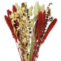 Tørret blomsterbuket korn tør buket rødguld 50cm