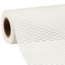 Honeycomb papir indpakningspapir i hvid B50,5cm L250cm