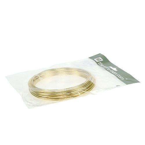 Artikel Aluminiumstråd 2mm 100g guld