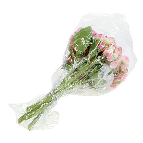 Artikel Hortensia pink med sne 33cm 4 stk