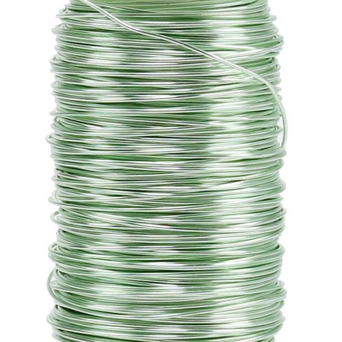 Floristik24 Deco emaljeret tråd mintgrøn Ø0,50mm 50m 100g