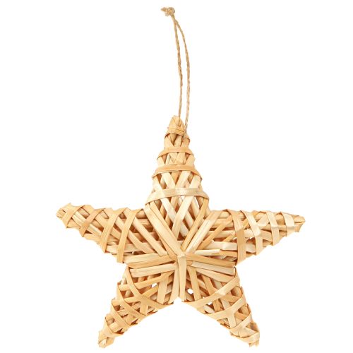 Artikel Dekorative rattanstjerner til jul, 14,5 cm, sæt med 3