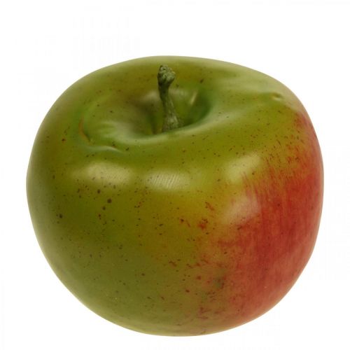 Dekorativ æblerød grøn, dekorativ frugt, maddummy Ø8cm