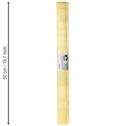 Artikel Blomsterhandler Crepe Papir Guld 50x250cm