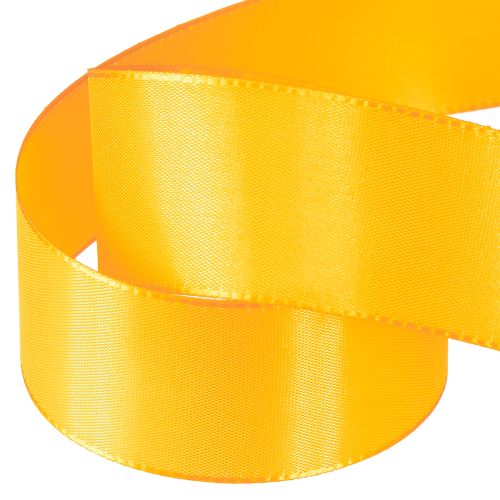 Artikel Gavebånd dekorationsbånd orange silkebånd 40mm 50m