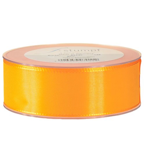 Artikel Gavebånd dekorationsbånd orange silkebånd 40mm 50m