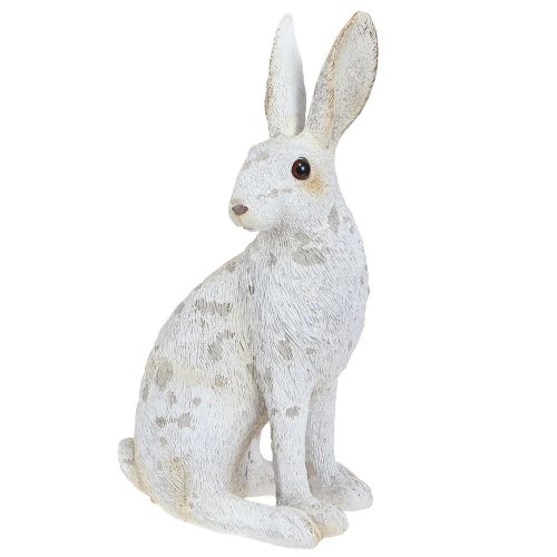 Dekorativ kanin siddende figur påskehare Shabby Chic 12×9×25cm