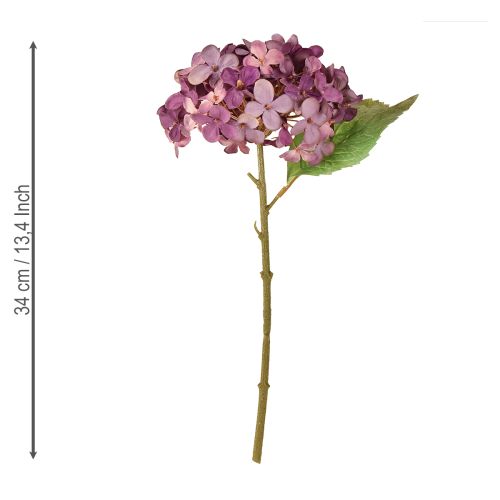 Artikel Kunstige hortensiaer lilla kunstige blomster hortensia 34 cm 2 stk.