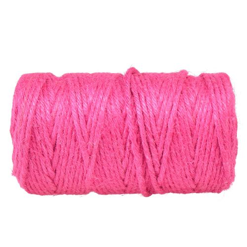 Artikel Jute båndsnor jute pyntebånd jute fuchsia Ø4mm 100m