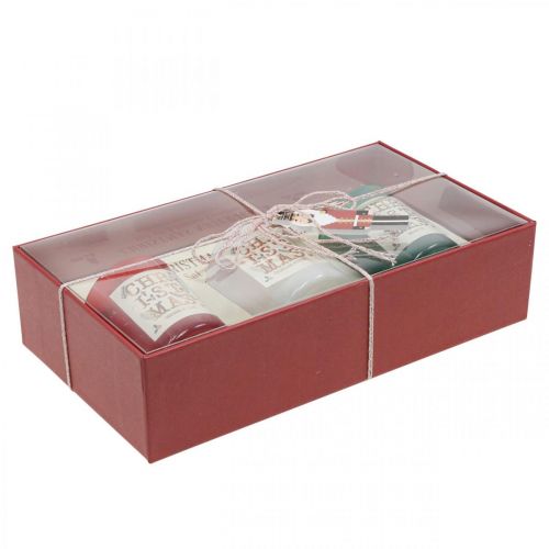 Floristik24 Duftlys i glas gavesæt julelys 7cm 3stk