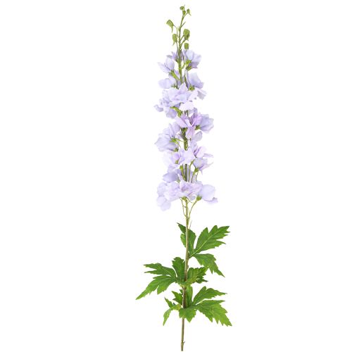 Kunstige blomster delphinium lys lilla på stilk 90cm 2 stk