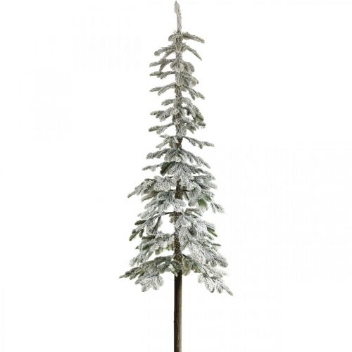 Kunstigt juletræ Slank sneklædt vinterdekoration H180cm