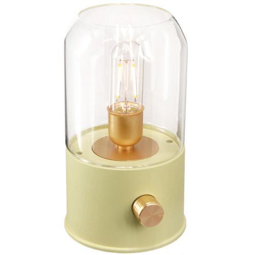 LED bordlampe retro bordlampe varm hvid grøn H19,5cm