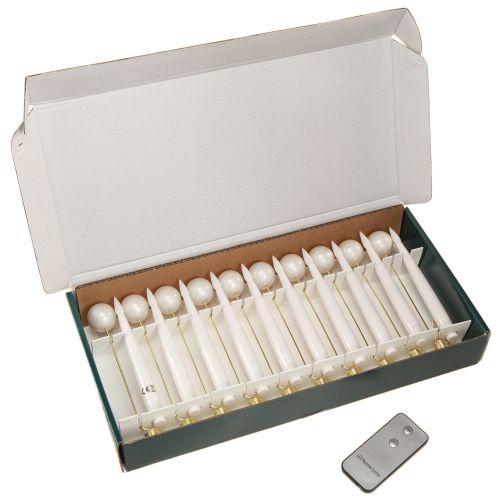 Floristik24 LED juletræslys trådløs fjernbetjening 15,5cm 10 stk