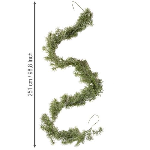 Artikel Dekorativ lærketræsgirlande til stemningsfuldt rumdesign, 250 cm