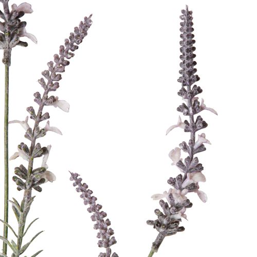 Artikel Lavendel dekoration med blomster kunstig blomst på lang stilk 82cm 3 stk