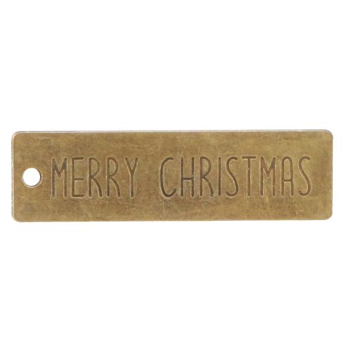 Floristik24 Merry Christmas Christmas vedhæng metal 7x2cm 6 stk