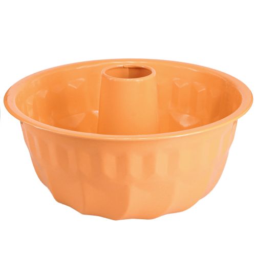 Metal dekorativ bageform Gugelhupf orange Ø23cm H12cm