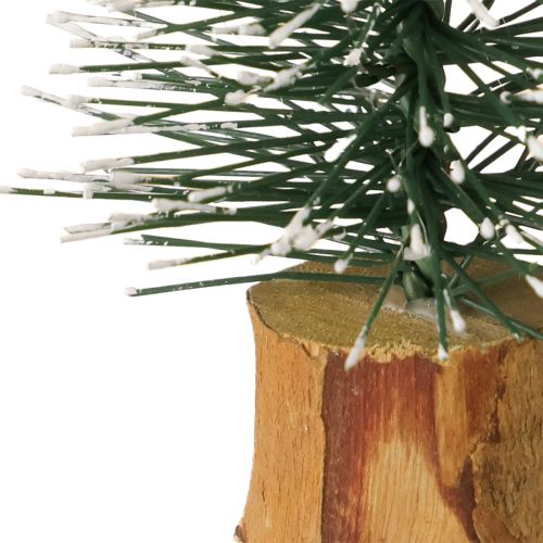 Artikel Mini grantræer snedækket vinterskov Ø5cm H8cm 12 stk