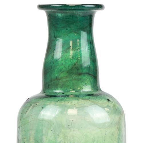 Artikel Mini vase glasflaske vase blomstervase grøn Ø6cm H17cm