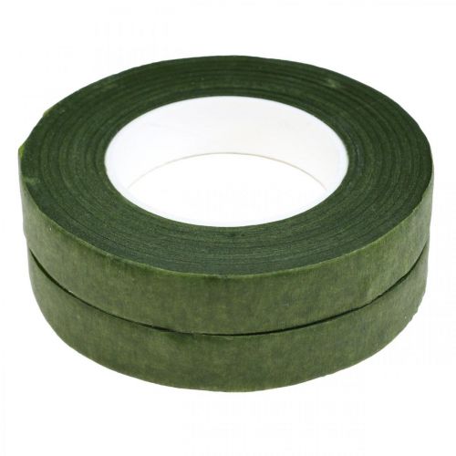 Artikel OASIS® Flower Tape, selvklæbende blomstertape, mosgrøn B13mm L27,5cm 2 stk.