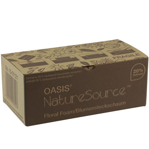 Artikel Oasis NatureSource Maxlife Blomsterskum Mursten Brun 23×11×7,5 cm 1 stk.