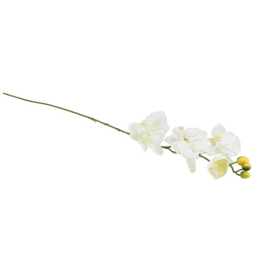 Artikel Orkidé Phalaenopsis kunstig 6 blomster hvid creme 70cm