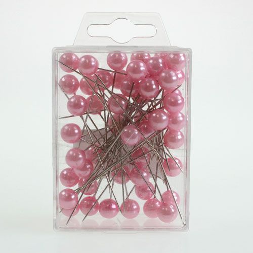 Artikel Pearl Head Pins Pink Ø10mm 60mm