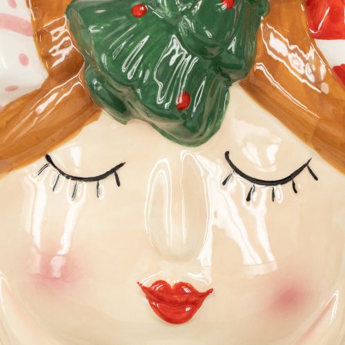 Artikel Plantehoved keramik pige dekorativ plantekasse jul H17cm