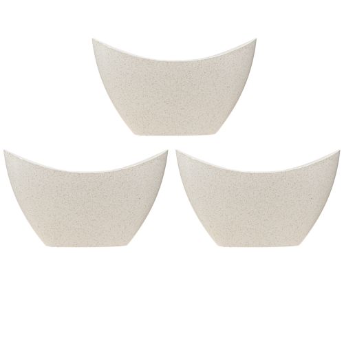 Artikel Plantebåd dekorativ skål plast beige 20×9cm H12cm 3stk