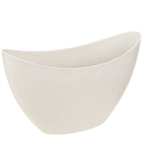 Plantebåd plastskål beige 24×10×15cm 3stk