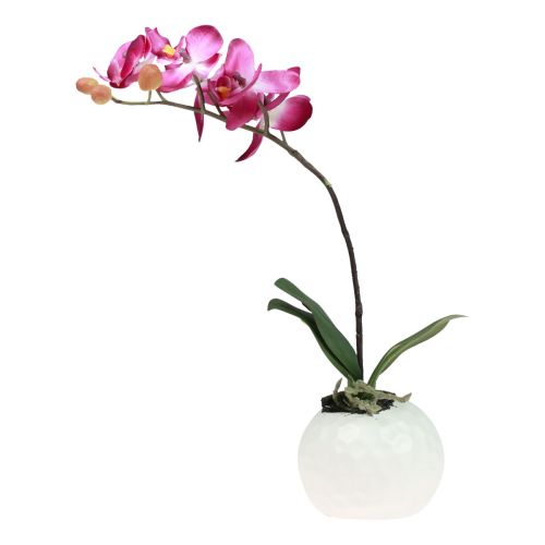 Artikel Kunstige orkideer i potte Phalaenopsis kunstige blomster orkideer pink 34cm