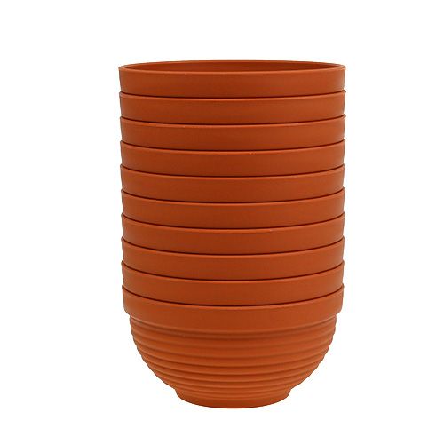 Artikel R-skål plast terracotta Ø13cm, 10 stk